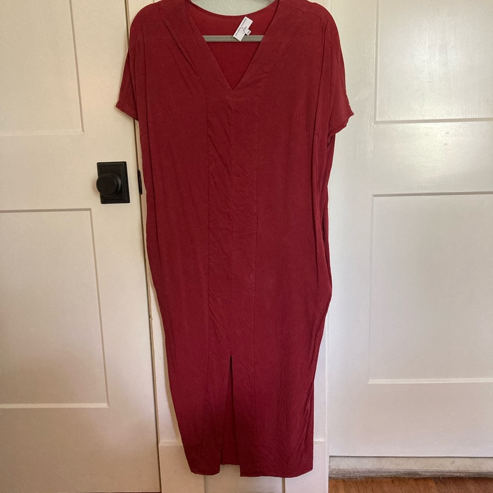 J Crew x Universal Standard cupro maxi dress XXS